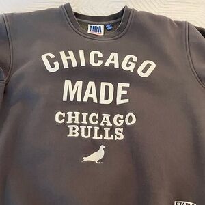Chicago Bulls NBA x Staple Plush Pullover Sweatshirt - Anthracite Men’s